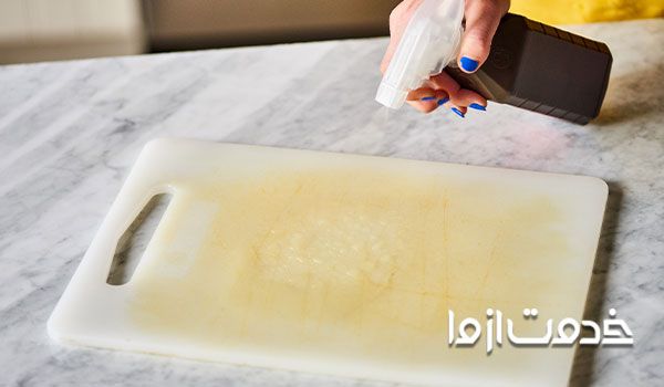 تمیز کردن تخت برش پلاستیکی