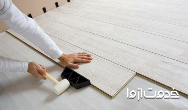 نصب پارکت لمینت روی سرامیک