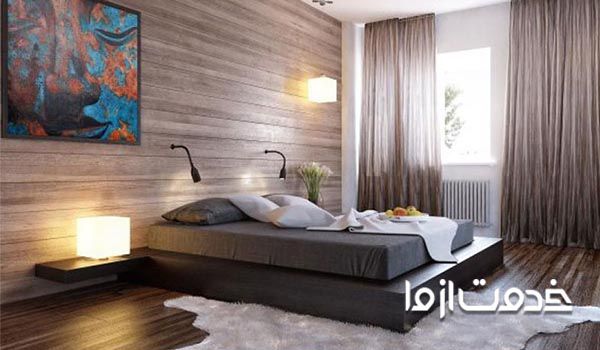 نصب لمینت روی دیوار