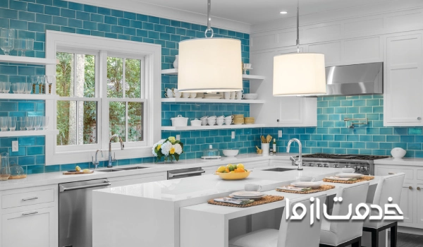 کاشی آشپزخانه مربعی