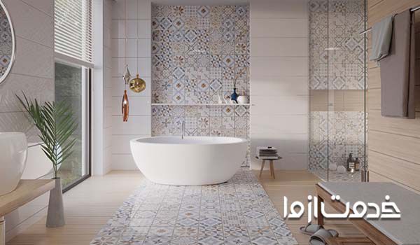 کاشی کاری سرویس بهداشتی و کاشی کاری حمام