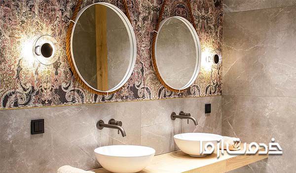 طرح کاشی و سرامیک سرویس بهداشتی