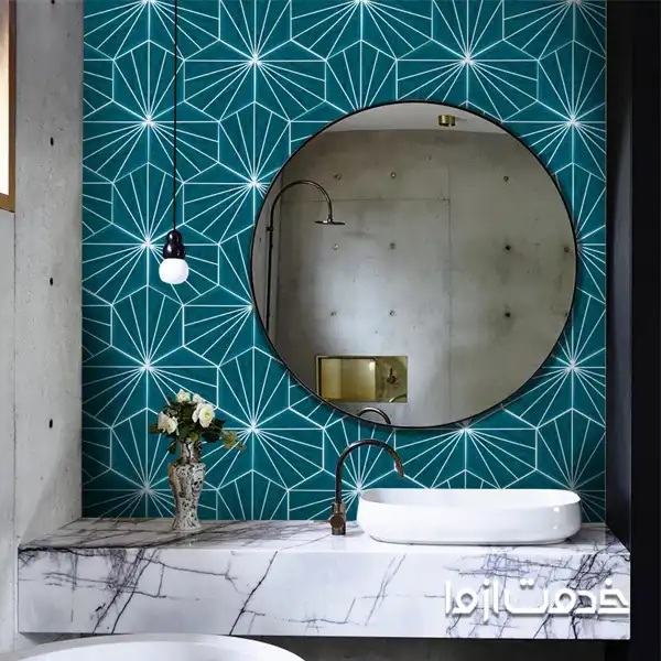 کاشی‌های رنگین با طرح‌های هنری با طرح جدید