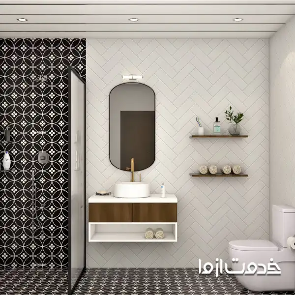 کاشی‌های رنگی با الگوهای معاصر