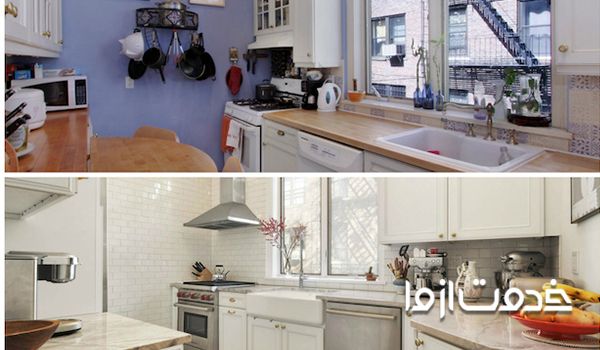 بازسازی آشپزخانه در یک آپارتمان