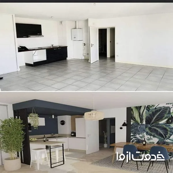 مراحل بازسازی اپارتمان	