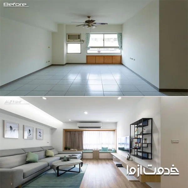 تعمیرات و بازسازی خانه کوچک