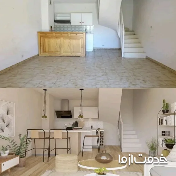 بازسازی آپارتمان و خانه کوچک