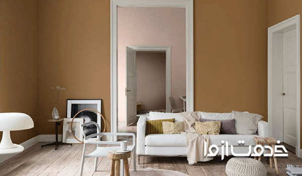 ترکیب رنگ نسکافه‌ای در دکوراسیون