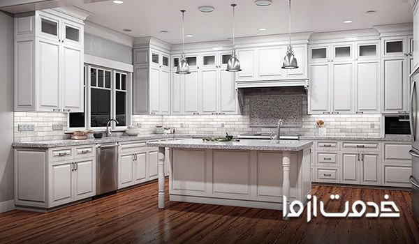 کابینت آشپزخانه سفید