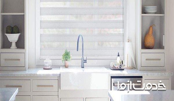 پرده آشپزخانه زبرا