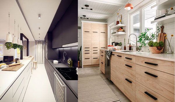 کابینت آشپزخانه مدرن راهرویی