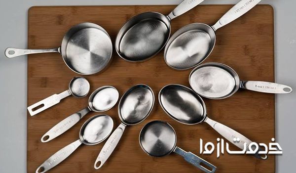 انواع قاشق های اندازه گیری
