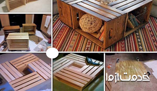 میز با وسایل دور ریختنی