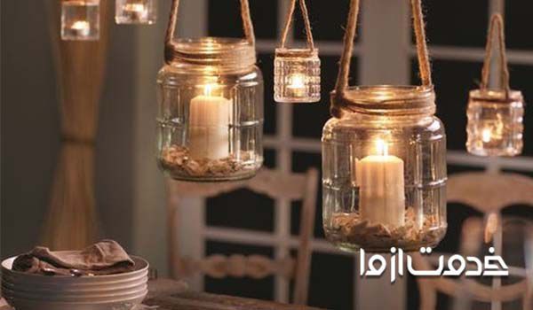 جاشمعی با وسایل بازیافتی