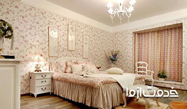 انتخاب کاغذ دیواری پذیرایی کوچک