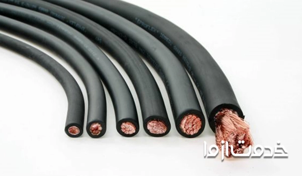 کابل های جوش برای اتصال دستگاه به برق