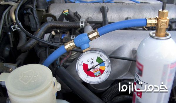 شارژ گاز کولر ماشین در محل