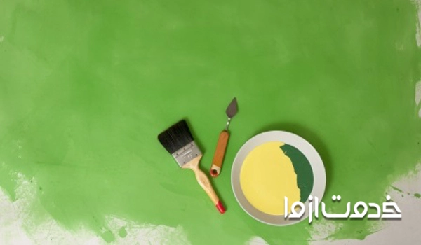 خشک شدن گچ قبل از رنگ 