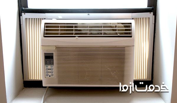 روی فن ماندن کولر پنجره ای