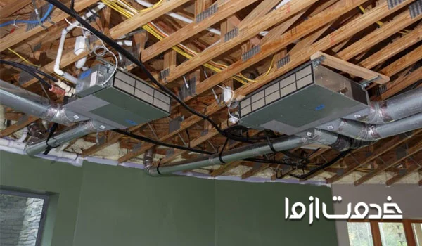 نصب یونیت داخلی داکت اسپلیت
