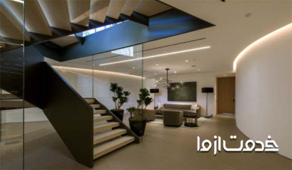 جوشکاری نرده راه پله مشکی