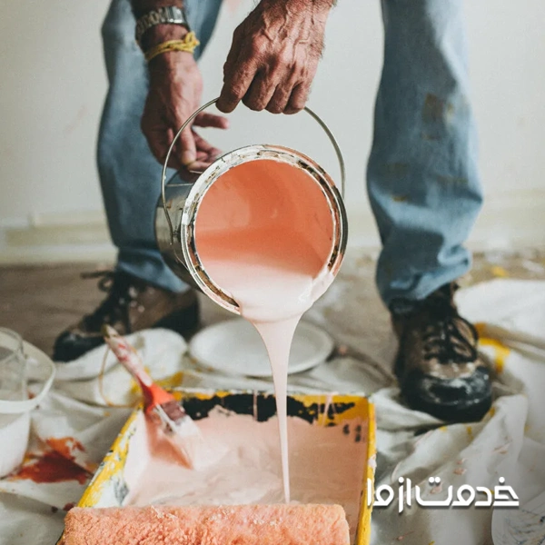 آماده کردن رنگ برای نقاشی منزل