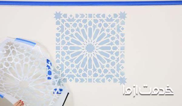 رنگ شبیه کاغذ دیواری