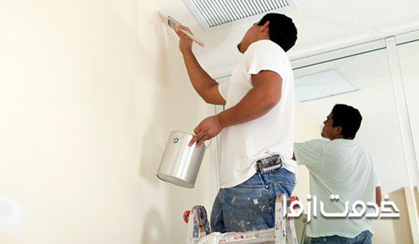 رنگ آمیزی دیوارها با رنگ روغن