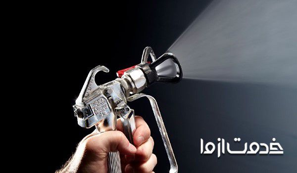 رنگ با پیستوله