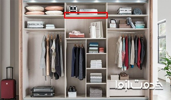 قفسه بندی کمد دیواری اتاق خواب
