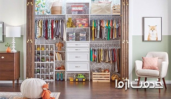 قفسه بندی کمد دیواری اتاق کودک
