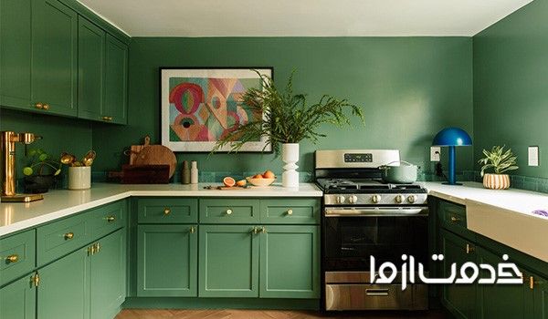 رنگ کابینت آشپزخانه جدید