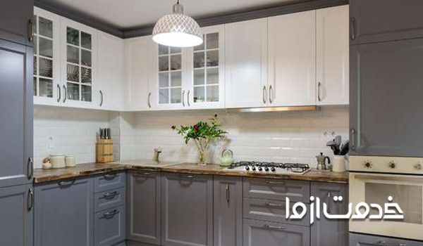 بهترین رنگ کابینت طوسی