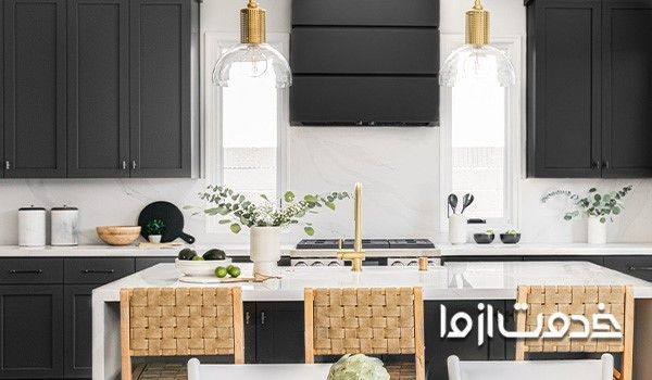 کابینت مشکی رنگ