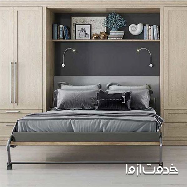 نمونه کمد دیواری با تخت تاشو