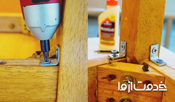 تعمیر پایه صندلی چوبی