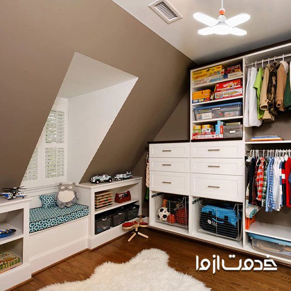 مدل کمد دیواری اتاق کودک