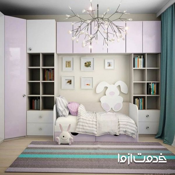 کمد دیواری اتاق خواب دخترانه