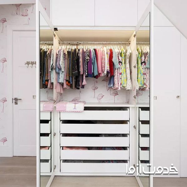 مدل کمد دیواری اتاق خواب دخترانه