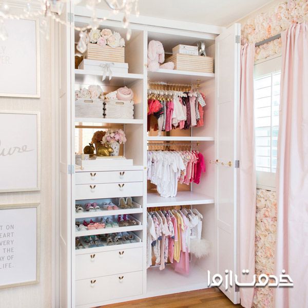 کمد دیواری اتاق کودک دخترانه