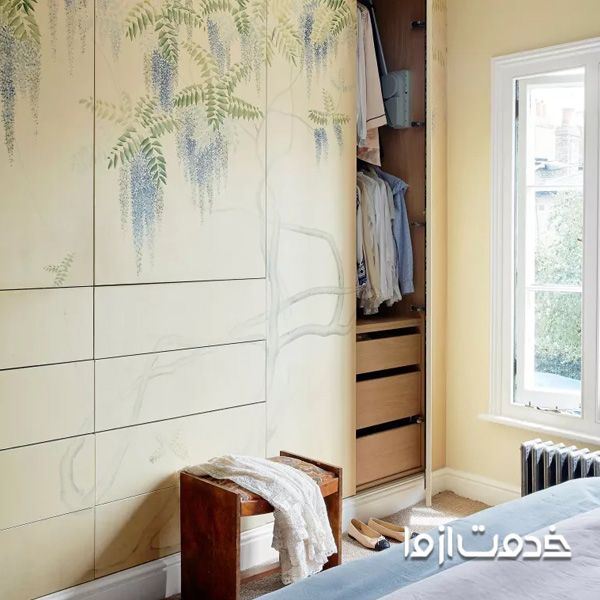 عکس کمد دیواری اتاق خواب کوچک