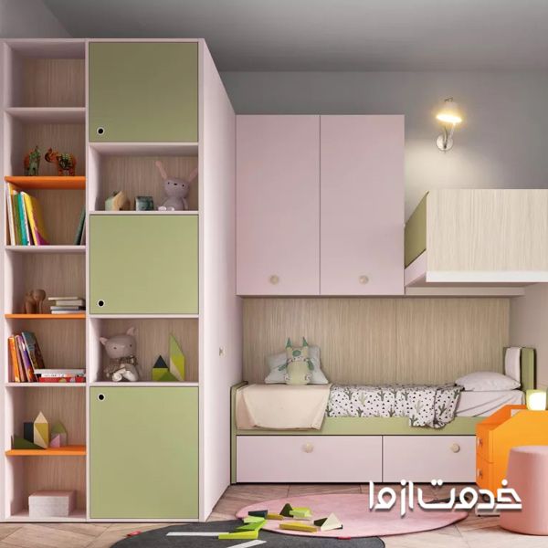 کمد دیواری برای اتاق کوچک کودک