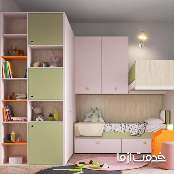 کمد دیواری برای اتاق کوچک کودک