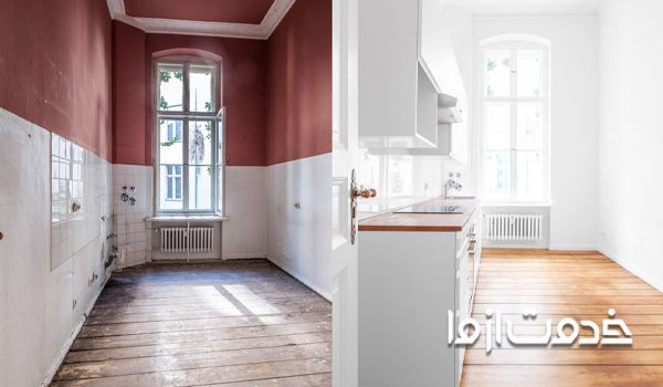 عکس بازسازی خانه ویلایی