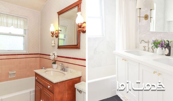 بازسازی حمام خانه 70 متری