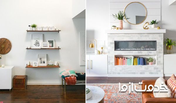 بازسازی اتاق نشیمن آپارتمان 70 متری