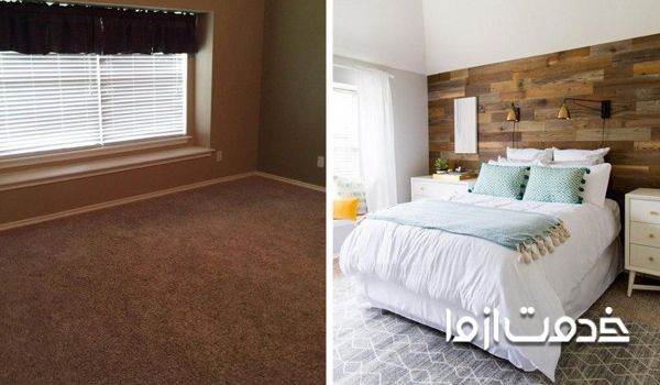 بازسازی اتاق خواب خانه 70 متری