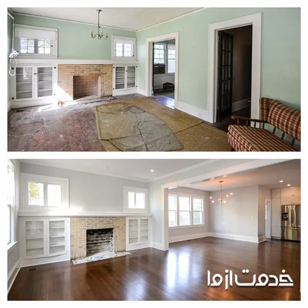 عکس بازسازی خانه های قدیمی قبل و بعد