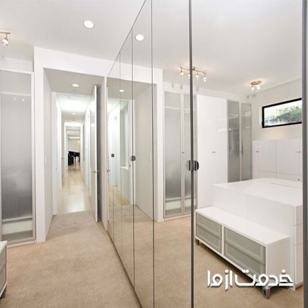 کمد دیواری تمام آینه 